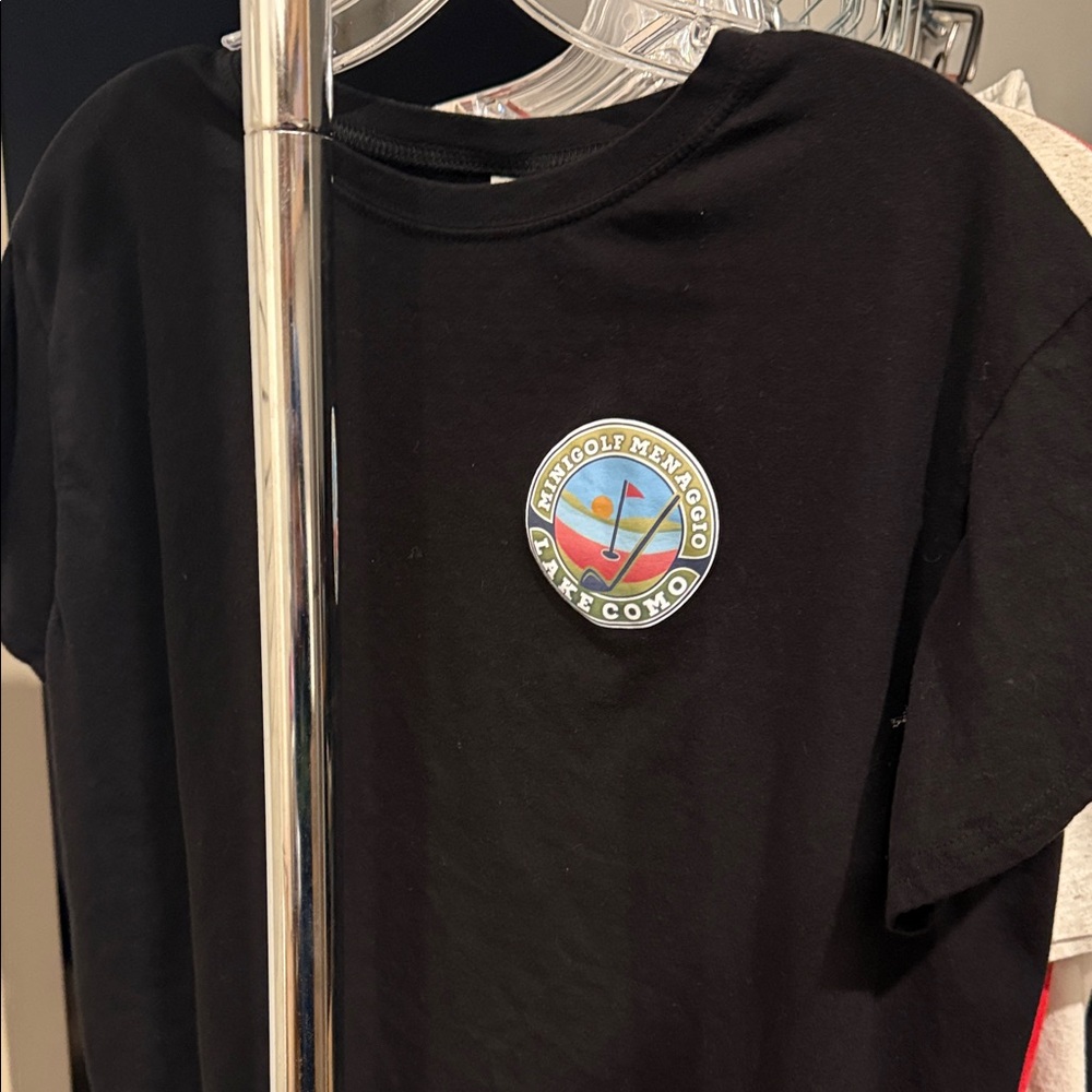 Black Golf T-Shirt with Logo